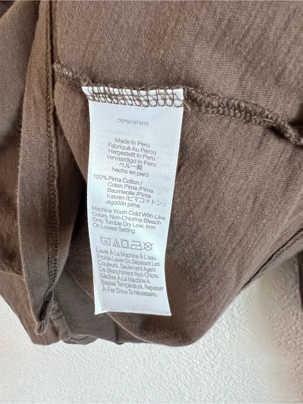 Madewell‎ Women's Smocked Long-Sleeve Top in Soft Slub Roasted Chicory - Image 7