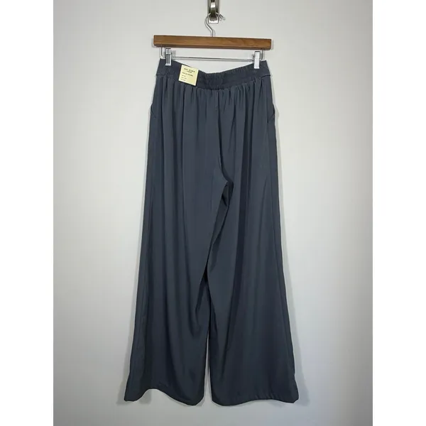 Max Studio London Wide Leg Trousers Gray NEW Size Medium - Image 3