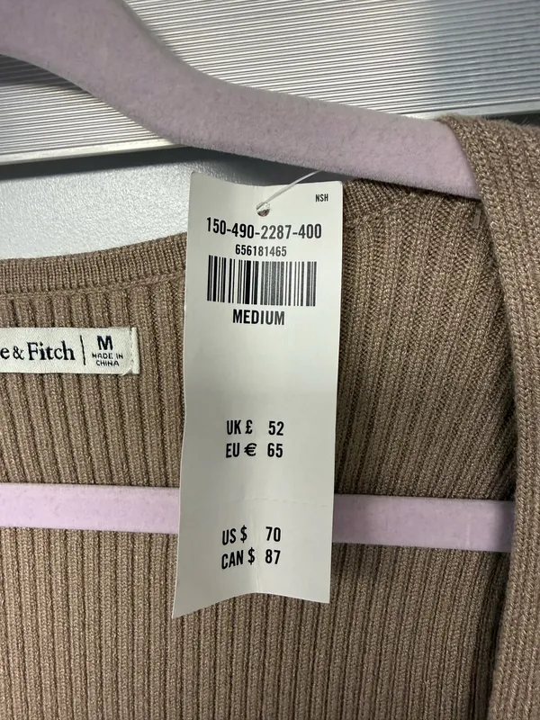Abercrombie Tan Wrap Bodysuit - Image 3