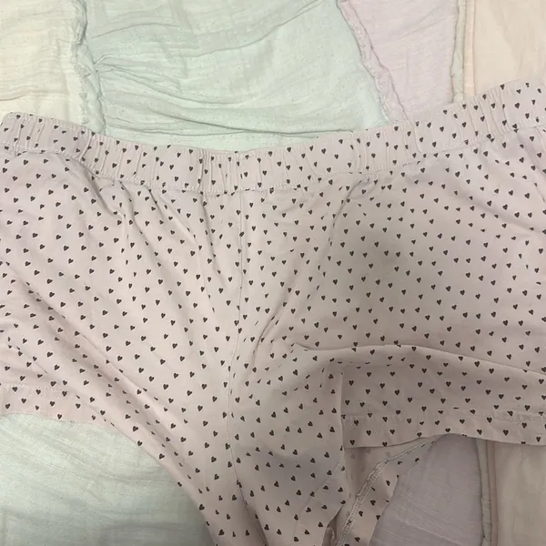 Calvin Klein sleep shorts with brown hearts - Image 4