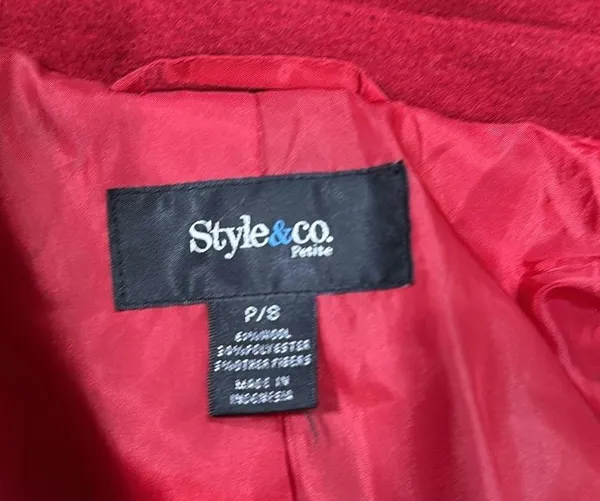 Red Pea Coat - Image 4