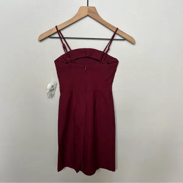 Altar’d State NWT Burgundy Spaghetti Strap Mini Dress Size XS - Image 7