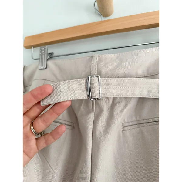 Madewell | NWT The Harlow Wide-Leg Trouser Brushed Twill Pebble Stone | Sz 14 - Image 10