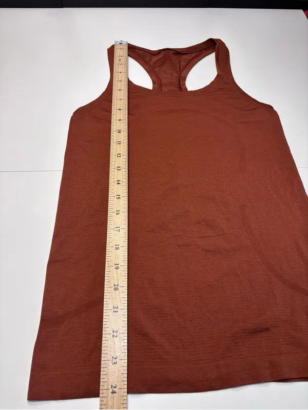 Lululemon Swiftly Tech Racerback Tank Top Autumn Terracotta Burnt Orange Shade - Image 5