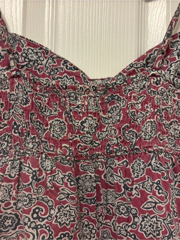 Billabong Purple and Black Paisley Spaghetti Strap Sundress - Image 6