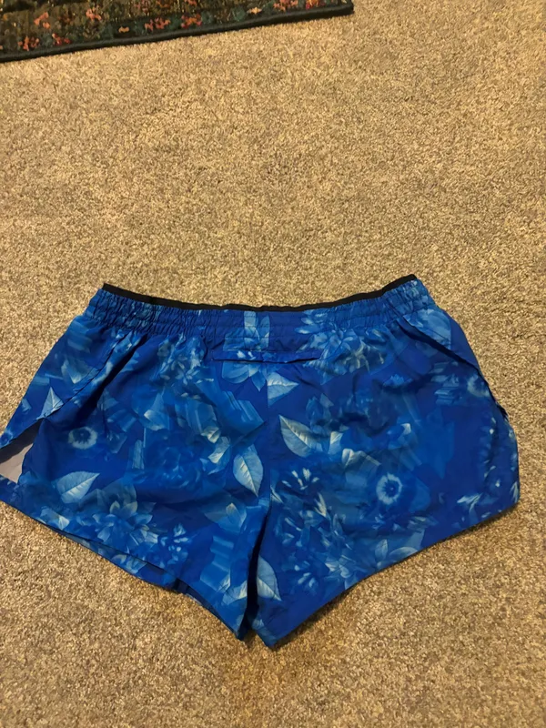 Blue Floral Running Shorts - Image 5