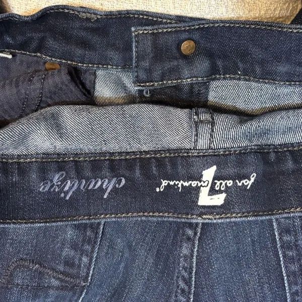 7 For All Mankind Charlize Bootcut Jeans Dark Wash Size 30 Made in USA - Image 12