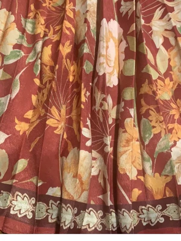 Flying Tomato Burgundy Floral Long Sleeve Maxi Dress - Image 7