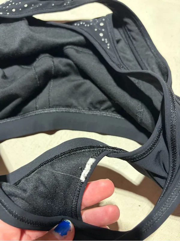 Lululemon colour me quick High-Neck Black Sports Bra 6 - Image 6