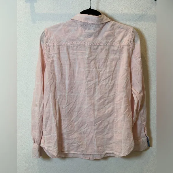 Tommy Hilfiger Pink Textured Button Down Shirt – Women’s Medium - Image 6