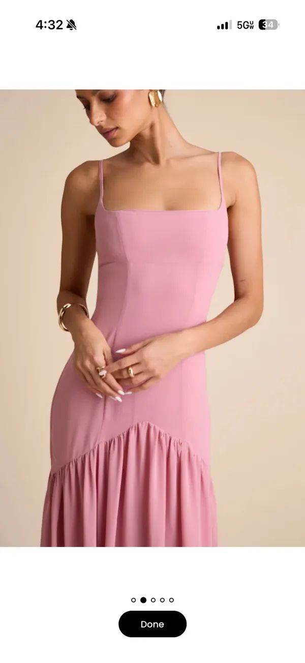 Lulus Light Pink Chiffon Drop Waist Maxi Dress - Image 2