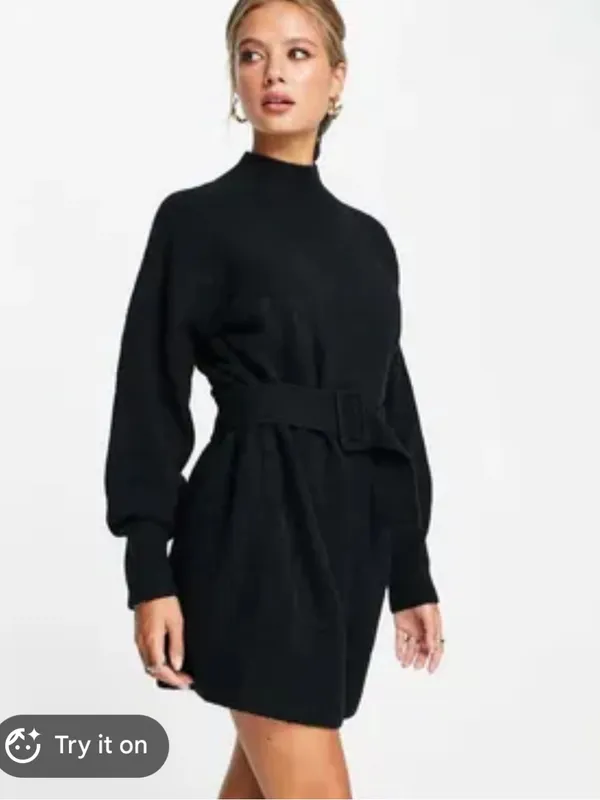 NWT & Other Stories Belted Knit Sweater Dress - Image 4