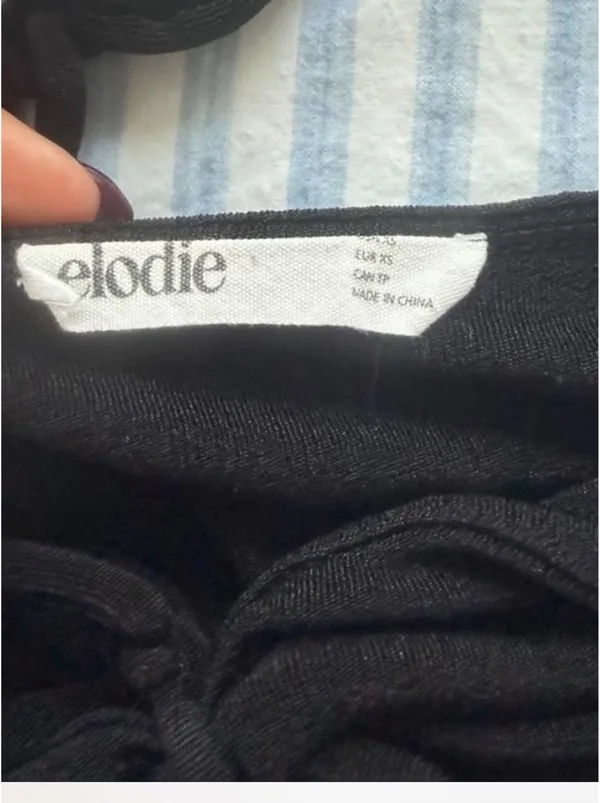 Elodie Crop Top Black - Image 5