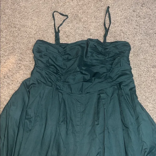 Anthropologie Hutch‎ The Mabel Square-Neck Wide-Leg Jumpsuit Forest Green Small - Image 4