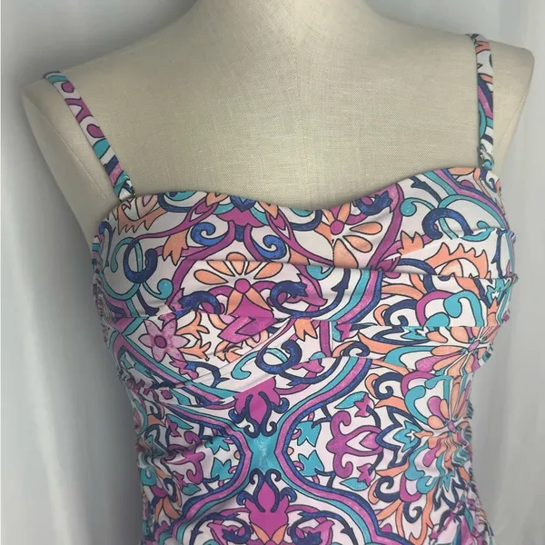 Apt 9  Multicolor Women's Top Tankini Medium - Image 2