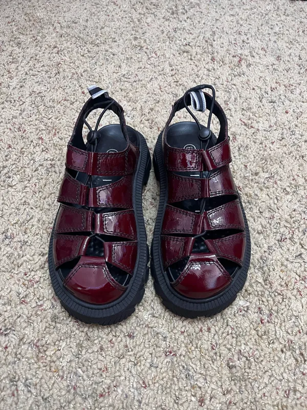 Miista burgundy sandals Red Size 6.5 - Image 2
