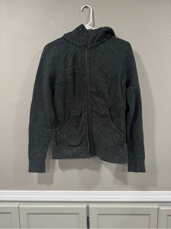 Lululemon Scuba Hoodie *Light Cotton Fleece Formation Camo Evergreen Multi - Image 5