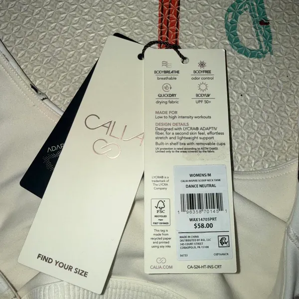 Calia inspire scoop neck tank Size M - Image 3