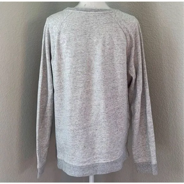 Everlane Heathered Gray Crewneck Pullover Sweatshirt Size Large - Image 5