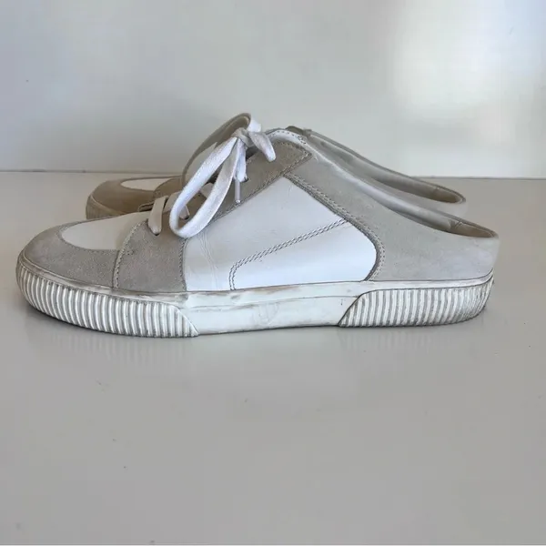 Vince Women's Kess Leather & Suede Backless Slip-On‎ Sneakers - Image 9