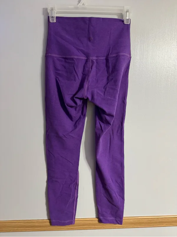 Lululemon Athletica Purple High Waisted Leggings Size 6 - Image 2