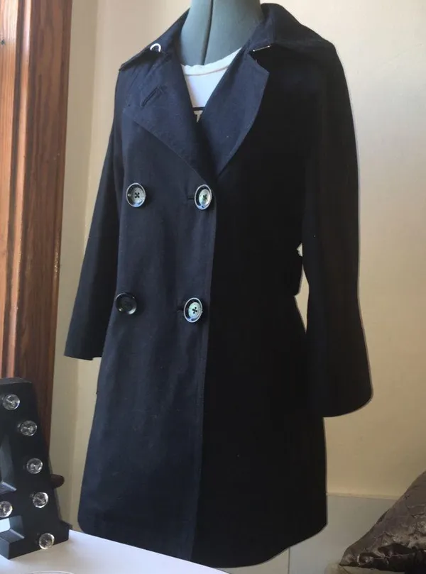 Michael Kors navy trench pea coat - Image 5