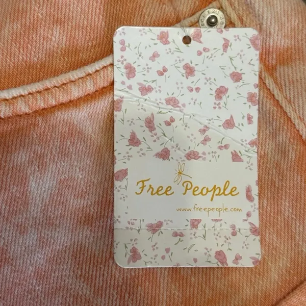 Free People We The Free Women’s Pink Orang Shorts Cutoff Size 28 NWT - Image 5