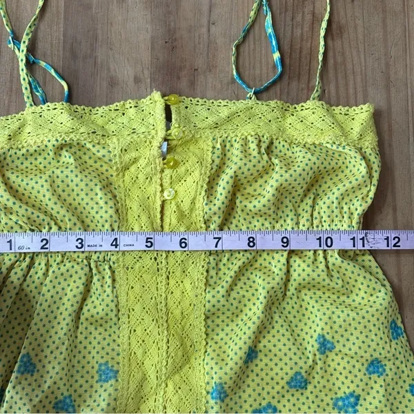 Max‎ Rave Green and Blue Smocked Camisole Top Size S - Image 11