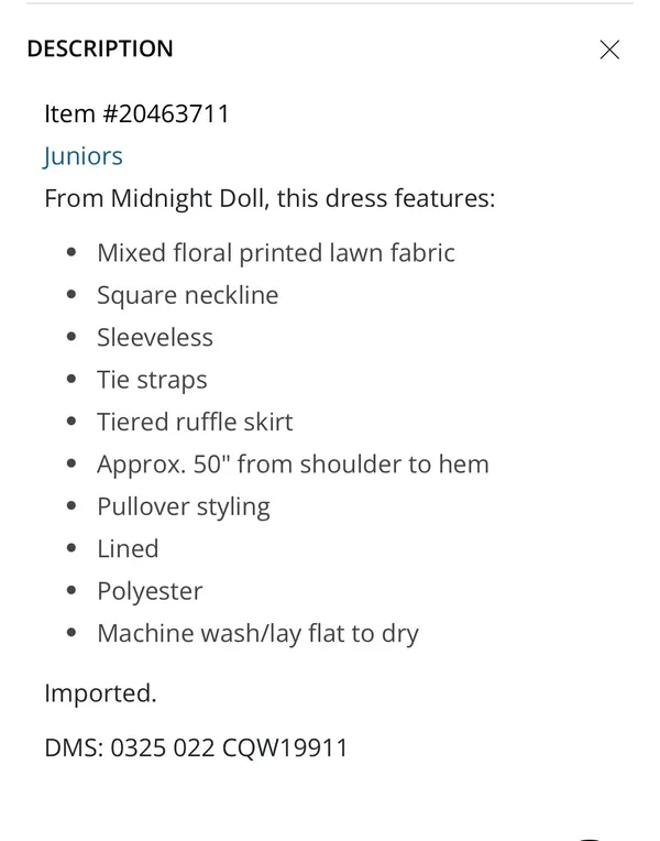 Crystal Doll Floral Midi Dress - Image 5