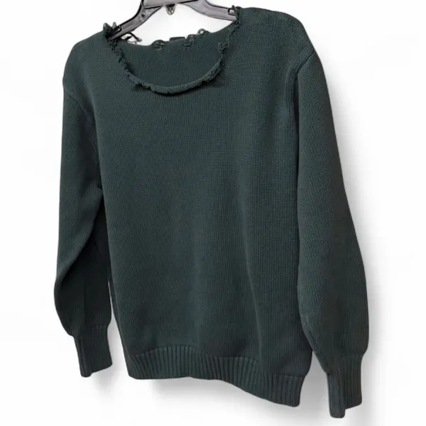 John Galt (Brandy Melville) Distressed Cotton Knit Sweater - Image 3