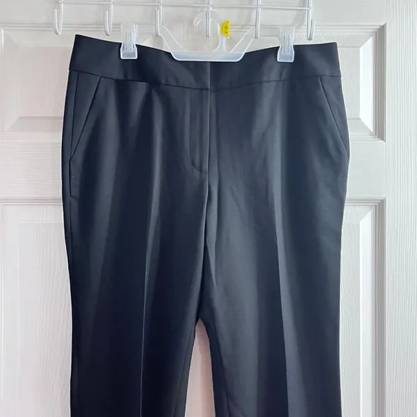 Solid Single Button Crop Blazer And Slant Pocket Tailored Pants (XL 12) - Image 9