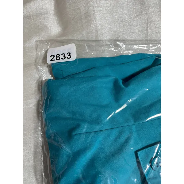 Butter Soft Women Scrub Top‎ S Teal Medical Uniform Nurse Workwear Dental Casual - Image 10