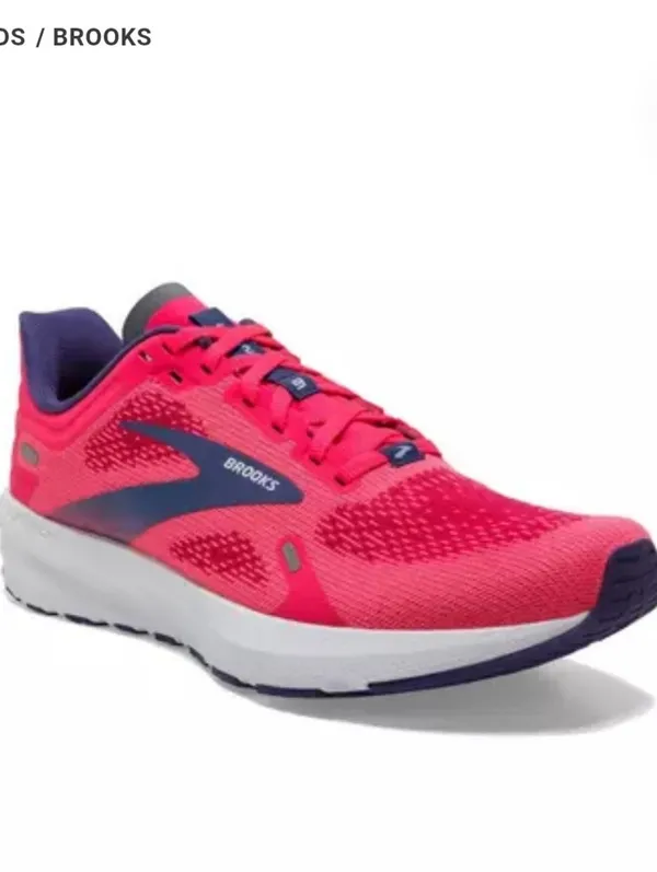 Brooks Launch 9 Womens Running Shoe Sneakers Pink Fuchsia Cobalt Size 10 Workout - Image 11