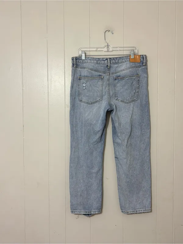 Avec Les Filles Distressed High Rise Jeans Light Wash Size 30 - Image 7