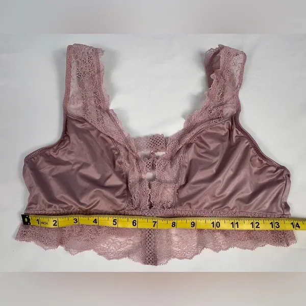 Victoria's Secret Satin Lace Bralette, Size: Large - Image 3