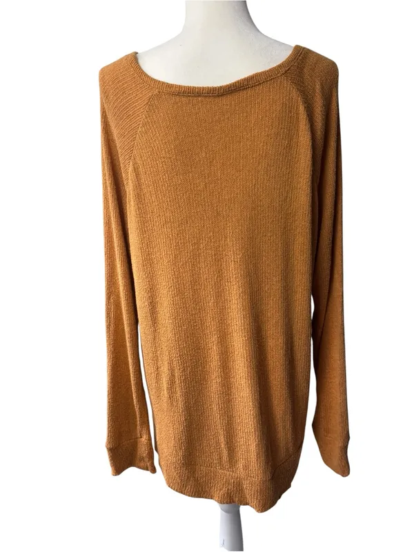 Old Navy ribbed long-sleeve sweater, XL, fall, cozy, soft, knit, office, dressy - Image 4
