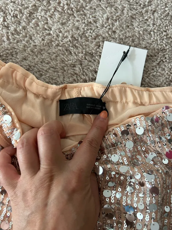 Zara flowy sequin pants. S - Image 10