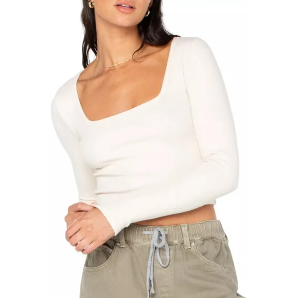 Roxy Women's Feelin Cozy Shirt in Parchment size M NWT $40 - Image 3