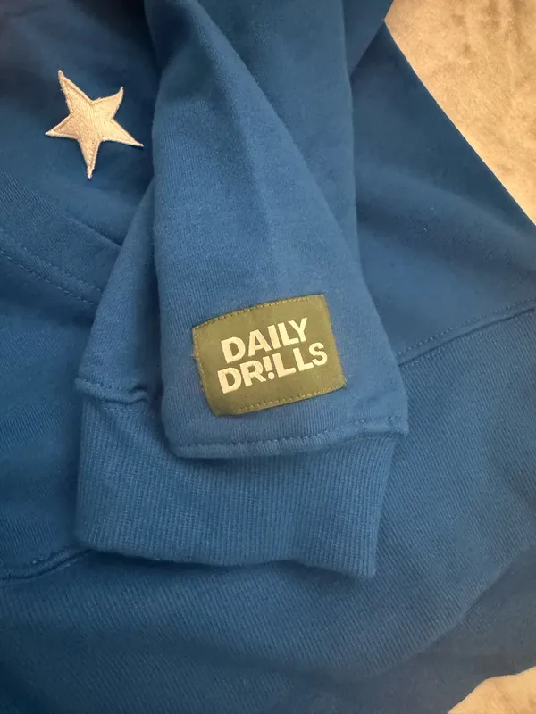 Daily Drills Allstar Hoodie Colbalt - Image 2