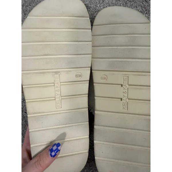 NWOT Kelly & Katie Bejeweled Canvas Slide Sandals Women's Size 8.5 - Image 3
