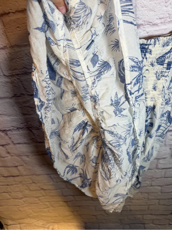True Destinations Resort Wear Printed Beach Scene Mini Dress/Coverup size medium - Image 6