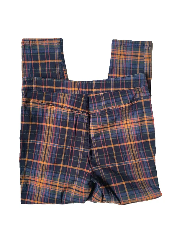 Free People Plaid Cropped Skinny Pants - Image 4