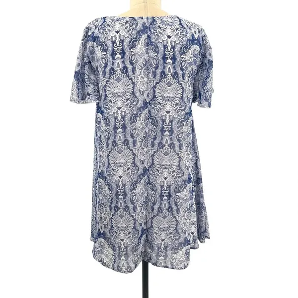 Show Me Your‎ Mumu Kylie Babydoll Mini Dress Teacup Blue White Size Small - Image 8