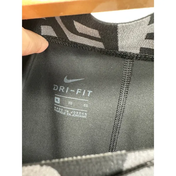Nike Pro Dri-FIT Womens XL Black Crossover Waistband Compression Shorts Running - Image 7