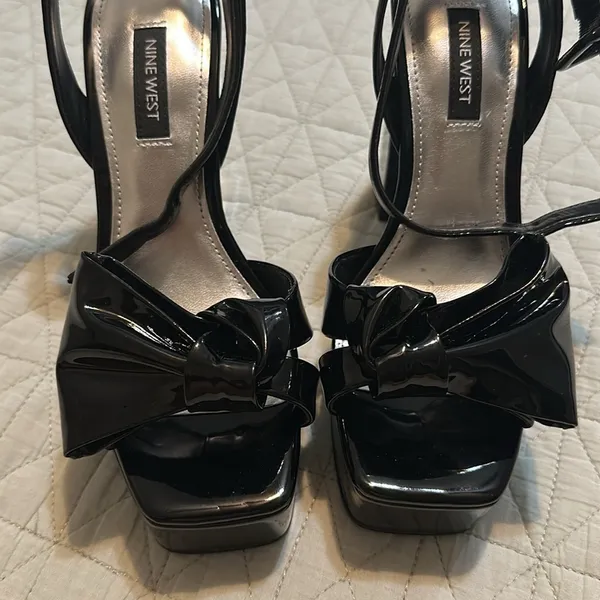 New without box Nine West Wn Rippa 3 Womens Patent Ankle Strap Platform Sandals - Image 5