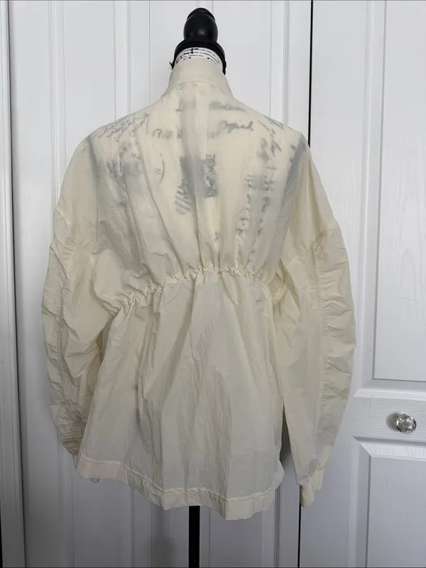 lululemon athletica Cream Peplum Zip Bomber Jacket - Image 4