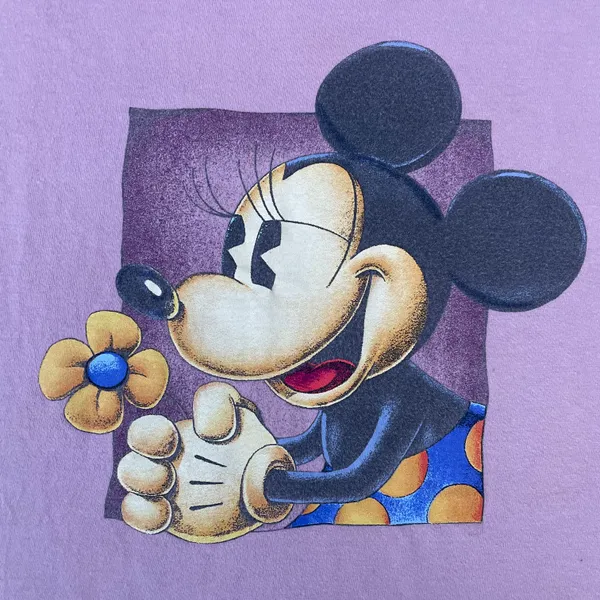 Vintage 90s Minnie Mouse Pink Graphic T-shirt - Image 3