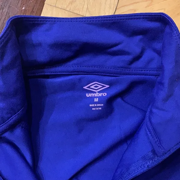 Umbro blue athletic zip up jacket - Image 4