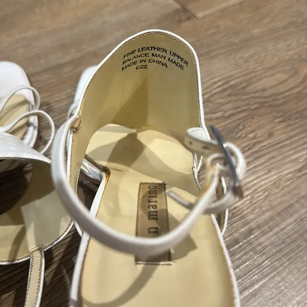 MOVING SALE Ann Marino White Block Heel Sandals - Image 9