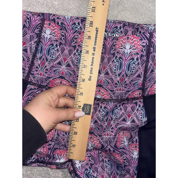Greyson Leggings Womens Small Floral Nouveau NWT‎ Golf Purple - Image 8